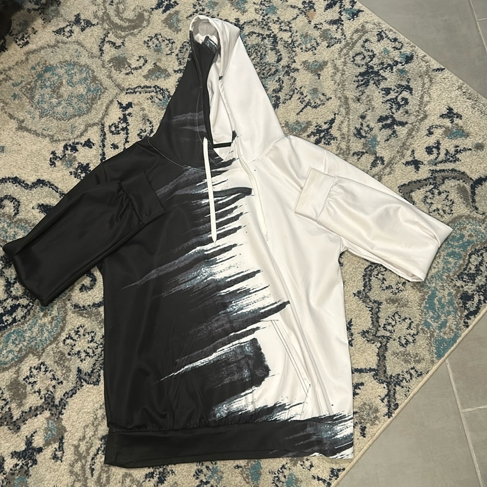 Black/White Halfs Hoodie